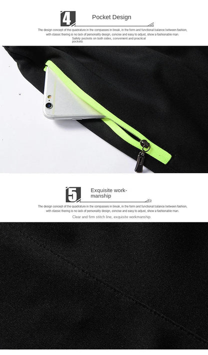 Hot Men's Casual Fashion Knitted Ice Silk Sports Shorts Loose Size Fashion Trendy Air Conditioned Pants