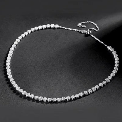 Flower GRA Certified Full 1.5/2.5/3mm D Color Moissanite Bracelet for Woman Men Silver 925 Diamond Hand Link Bracelets Gift
