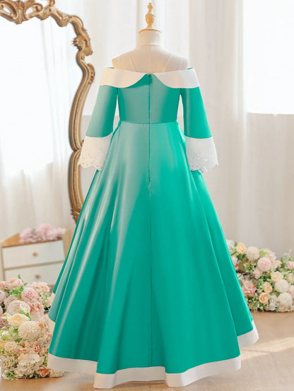 Vestido de Princesa Pêssego para Meninas Jogo Roupa de Cosplay Rosalina Fantasia de Aniversário Festa Halloween Carnaval Roupa 4-10 Anos