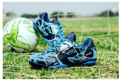 Children Soccer Shoes Sports Society Field Boy Football Shoes Futsal Fast Indoor Sneaker Original Ankle Cleats Football Boots