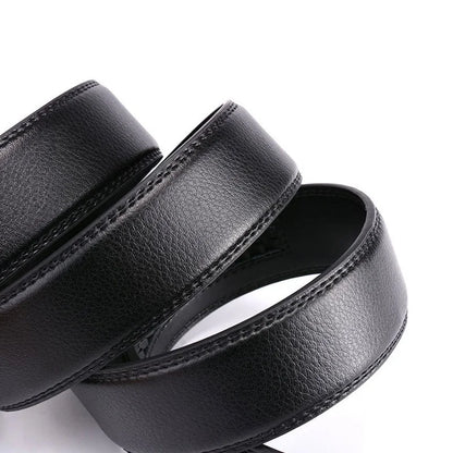 Men's Automatic Belt Adjustable Ratchet Belt for Men Brown/Black High-Quality Genuine Leather Belt Business Casual Belt for Men