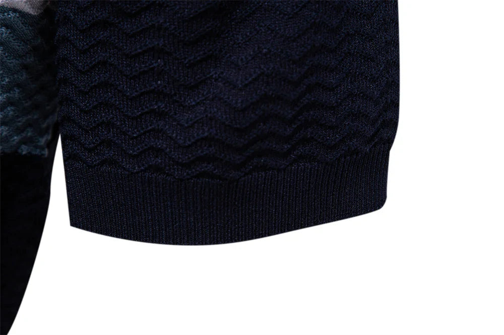 2024 New Summer Textured Ribbed Knit Polo Shirt for Men Short Sleeve Breathable and Cool Mens Polo Shirts