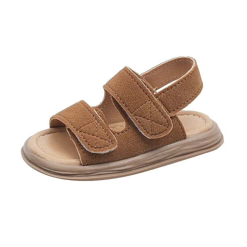 Summer Kids Sandals Boys Beach Sandal Baby Boy Shoes First Walkers Soft Bottom Solid Color Girls Sandals