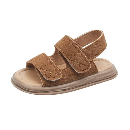 Summer Kids Sandals Boys Beach Sandal Baby Boy Shoes First Walkers Soft Bottom Solid Color Girls Sandals
