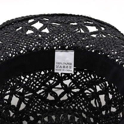Straw Western Cowboy Hat for Women Men Classic Vintage Hollow Out Unisex
