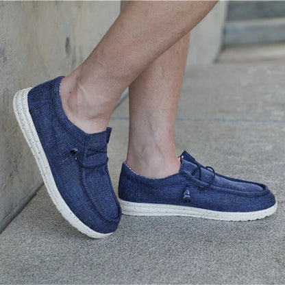 Plus Size Men's Solid Color Breathable Slip On Classic Loafer Shoes Comfy Casual Durable Lightweight Walking Shoes