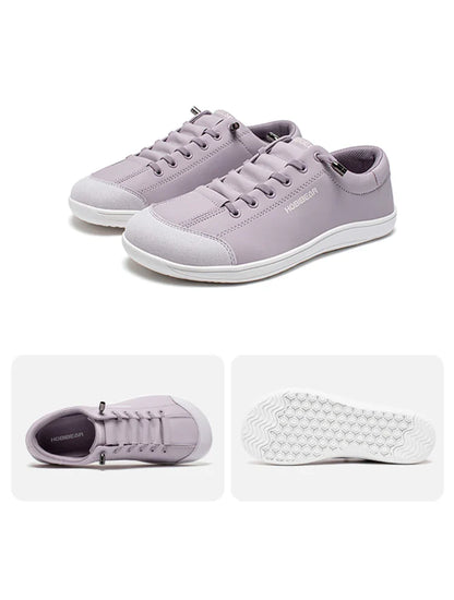Barefoot Shoes Unisex Wide Toe Artificial Leather Sneakers Zero Drop Slip On Outdoor Lightweight Comfortable Shoes