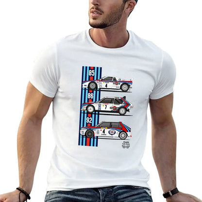 Lancia Martini trio T-shirt summer top graphics mens t shirts pack