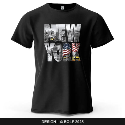 New York City Printed Men's T-Shirt 100% Cotton Oversized City Graphic Tees for Women Tops Tees Casual Streetwear