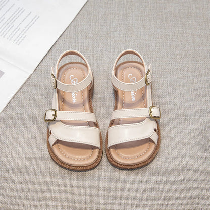 Children's Summer Sandals Hollow-out Woven Fashion Girls Beach Sandals Simple Fashion Kids Causal Flats Shoes Size 26-36