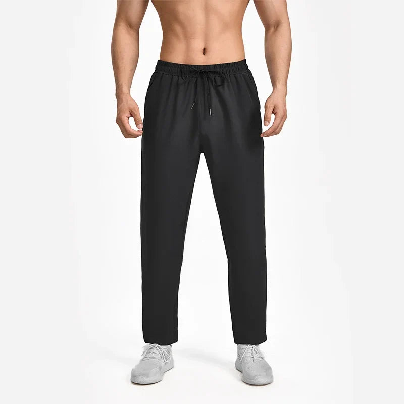 Autumn and winter new sports pants men, breathable casual fitness pants, outdoor running basketball fast dry pants