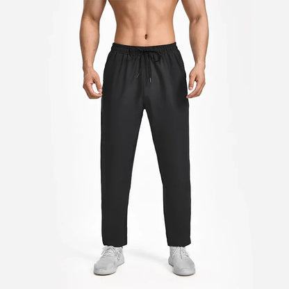 Autumn and winter new sports pants men, breathable casual fitness pants, outdoor running basketball fast dry pants