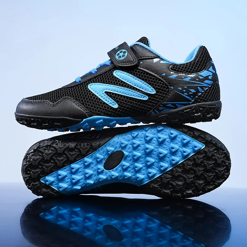 New Children Soccer Shoes Cleats Boys Football Boots TF Breathable Ultralight Grass Training Fast Athletic Sneakers 28-39