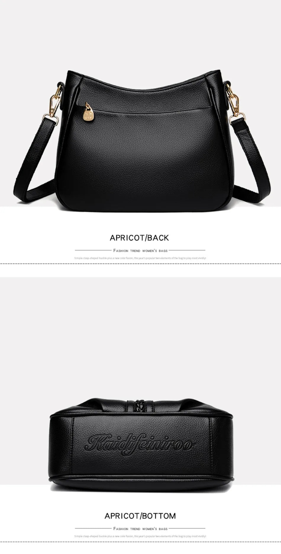 Genuine High Quality Soft Leather Women's Handbag Trend Designer Female Crossbody Bag Casual Shoulder Messenger Handbags 2024