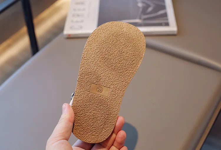 2026 Elegant Summer New Style Korean Version Princess Children's Sandals Elegant Open Toe Stylish Versatile Cute Student Sandals