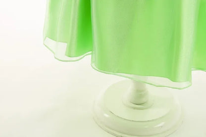 Girls Cosplay Green Fairy Tinker bell Dress Kids Princess Flower Fairy Wings Costume Party Tinkerbell Tinker Bell Dresses