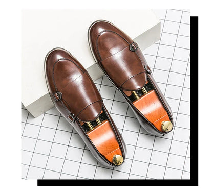 Men's Dress Shoes Trend Formal Leather Shoes For Men Classic Office Social Party Leather Loafers Male Casual Business Shoes Man