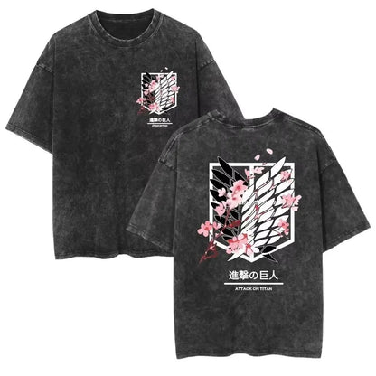 T-shirt Man Women Short Sleeve Tee Streetwear Oversized Anime Print Casual Tops Summer Y2k