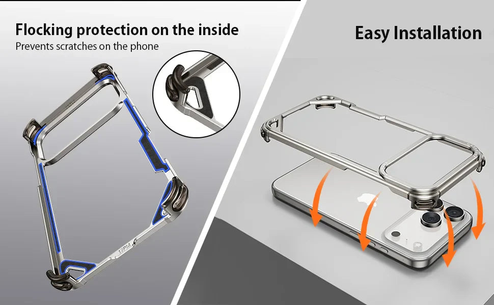 Case for iPhone 17 Pro Max 17 Air Magsafe Metal Shockproof Protective Phone Cover Aluminum Alloy Anti-Drop Shells