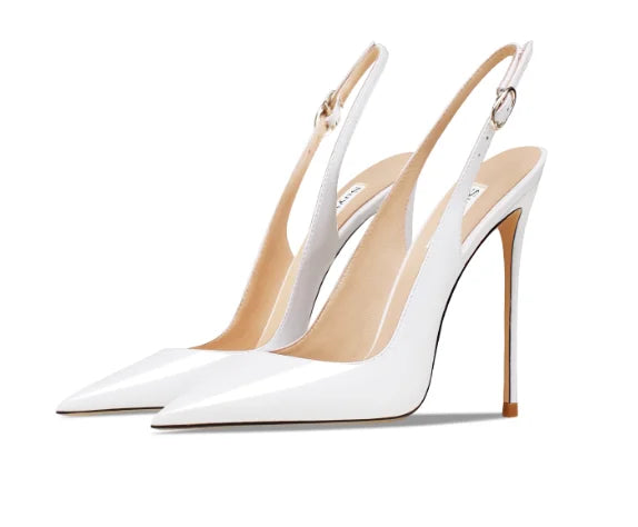 Matte black sandals, women's new style, slim heel, shallow mouth, versatile, toe cap, back strap, work high heels