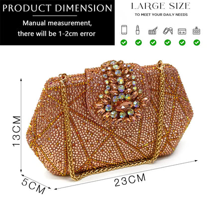 Pointed-Toe Rhinestone Pumps African Ladies Italian Shoe and Bag Set Designer