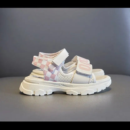 Girls Summer Fashion Sandals Kids Casual Outdoor Non Slip Lightweight Sandals Children's  Comfortable Design Cute Beach Shoes