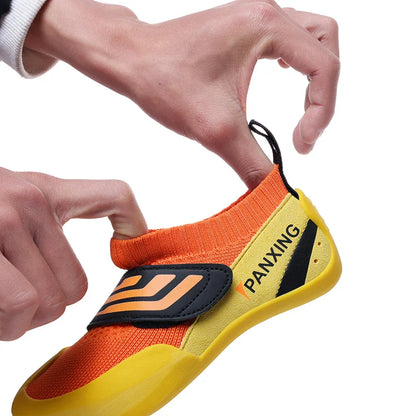 Rock Climbing Shoes Boys Girls Indoor Outdoor Breathable Mesh Beginner Children Rock Climbing Bouldering Training Sports Shoes