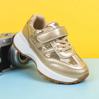 Children Leather Patchwork Sneaker 2025 Spring Autumn New Soft Bottom Casual Shoes School Sports Sneakers for Boys Girls