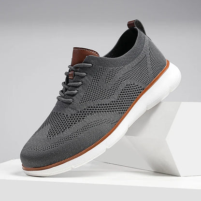 Large Size Comfortable Men's Shoes Light Fashion Casual Sports Shoes Breathable Flying Mesh Top Loafers