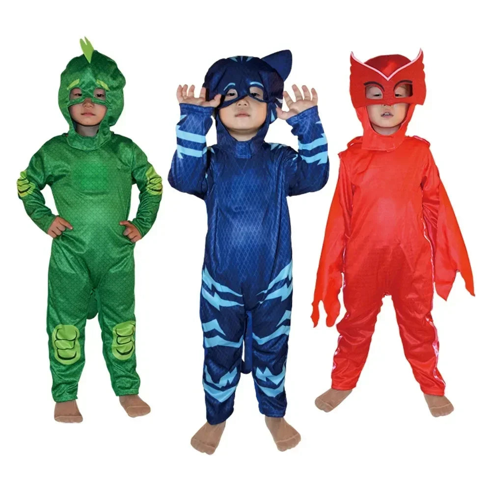 Anime Masks Owlette Catboy Connor Greg Amaya Cosplay Costumes Gekko Sutis Cloak Party Costume For Boys Performance Show