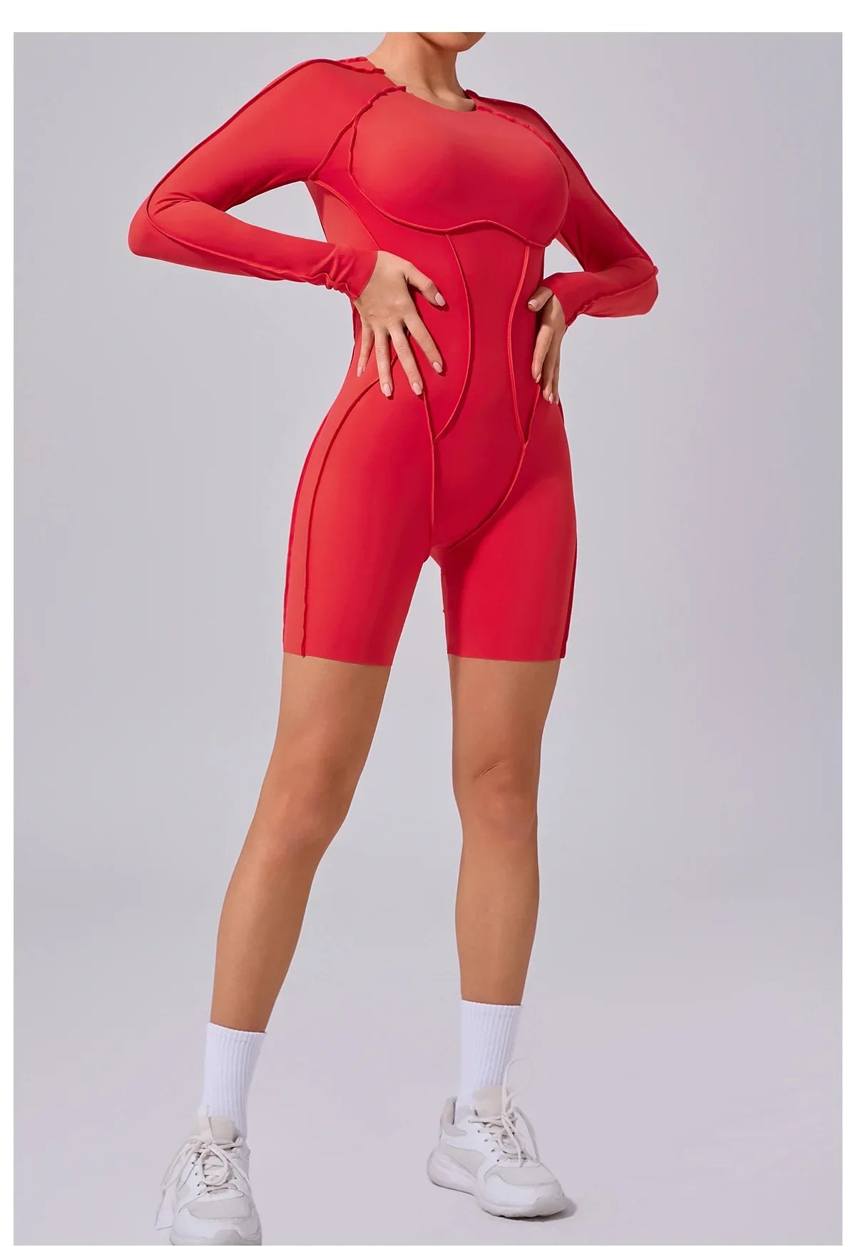 Women's High Elasticity Sports Bodysuit Kit Yoga Fitness Jumpsuit Open Back Hip-Lift Outdoors Gym Workout Sexy Fitness Outfit