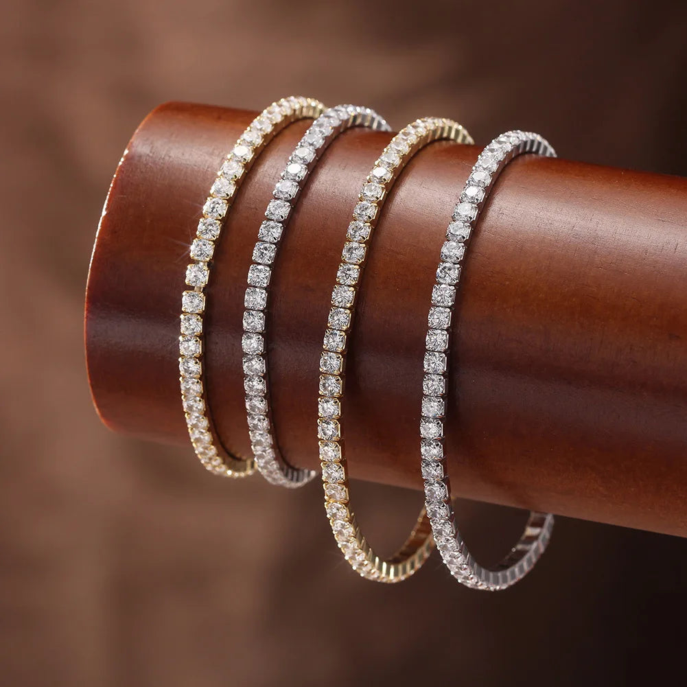 925 Sterling Silver Moissanite Tennis Bracelet D VVS1 with GRA Certificate Exquisite and Luxurious Jewelry Gift