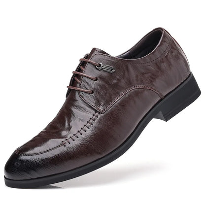 Spring Business Dress Men Leather Shoes Men British Top Sheepskin Shoes