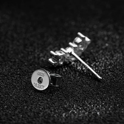 D VVS1 Full Moissanite Earrings for Women Classic Trendy Party Daily Wear GRA Certified s925 Sliver Plated 18k Earring