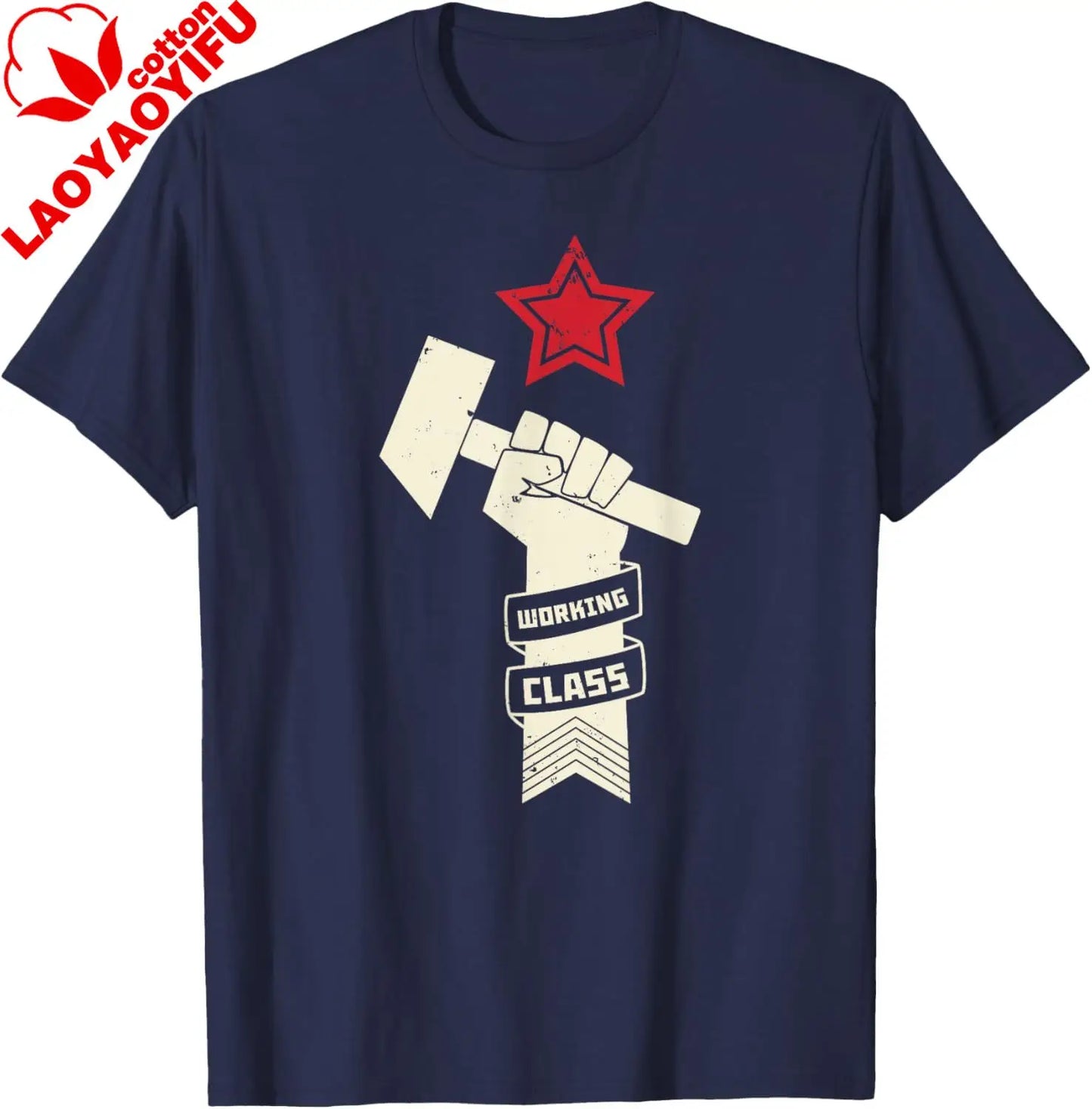 Proletariat Russia USSR Soviet Union CCCP Retro Vintage T-Shirt  Print on Demand Casual Streetwear Camisas Streetwear