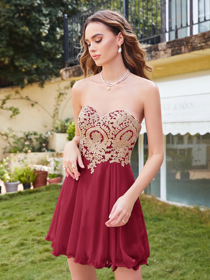 Newest Dusty Pink Sequins Lace Cocktail Dresses With Sashes Sexy V neck A Line Chiffon Short Party Gowns For Prom Evening 2025