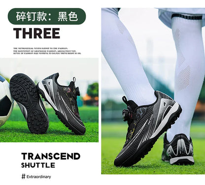 New Football Field Boots Boys Girls Indoor Society Football Shoes Futsal Non Slip Professional Fast Kids Soccer Cleats Sneaker