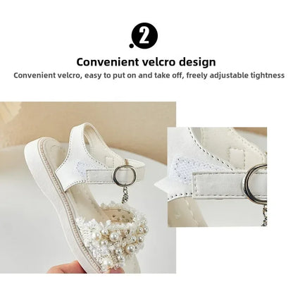 Girls' sandals Summer children's non-slip soft-soled princess beach shoes Fashion sandals for little girls