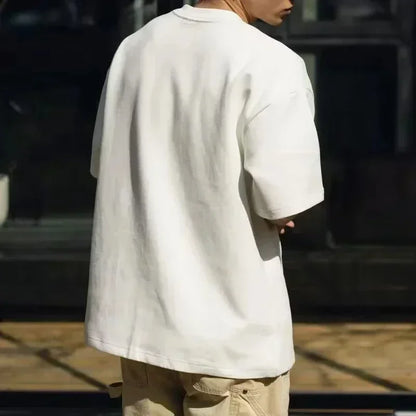 Summer New Casual Men's and Women's Printed Short-sleeved Cotton T-shirt Loose and Versatile Fashion Half-sleeved Casual Wear -