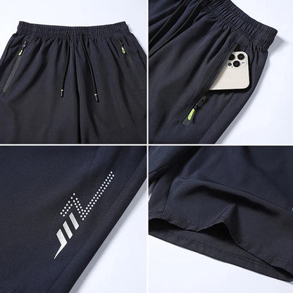 Quick-drying Shorts Men Board Short Pants Summer Breathable Sports Shorts Men Casual Elastic Running Gym Fitness Men's Shorts