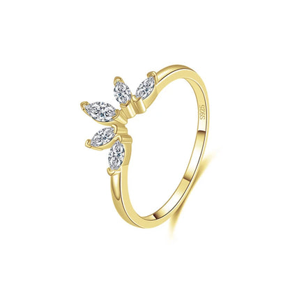 Trendy 5A Zircon Crown Rings for Women Exquisite Wedding Party Matching Band Real 925 Sterling Silver Jewelry Wholesale
