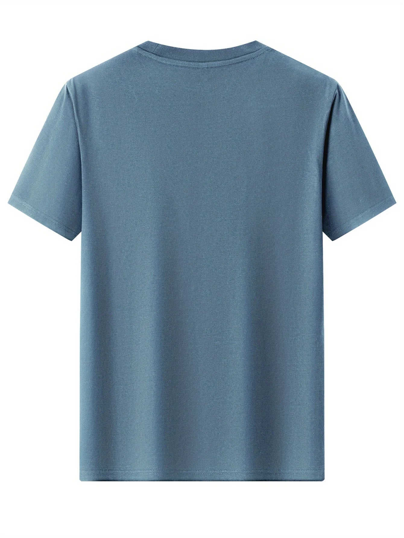 100% cotton men's loose T-shirt fashionable whatever letter pattern printed short sleeved round neck casual top