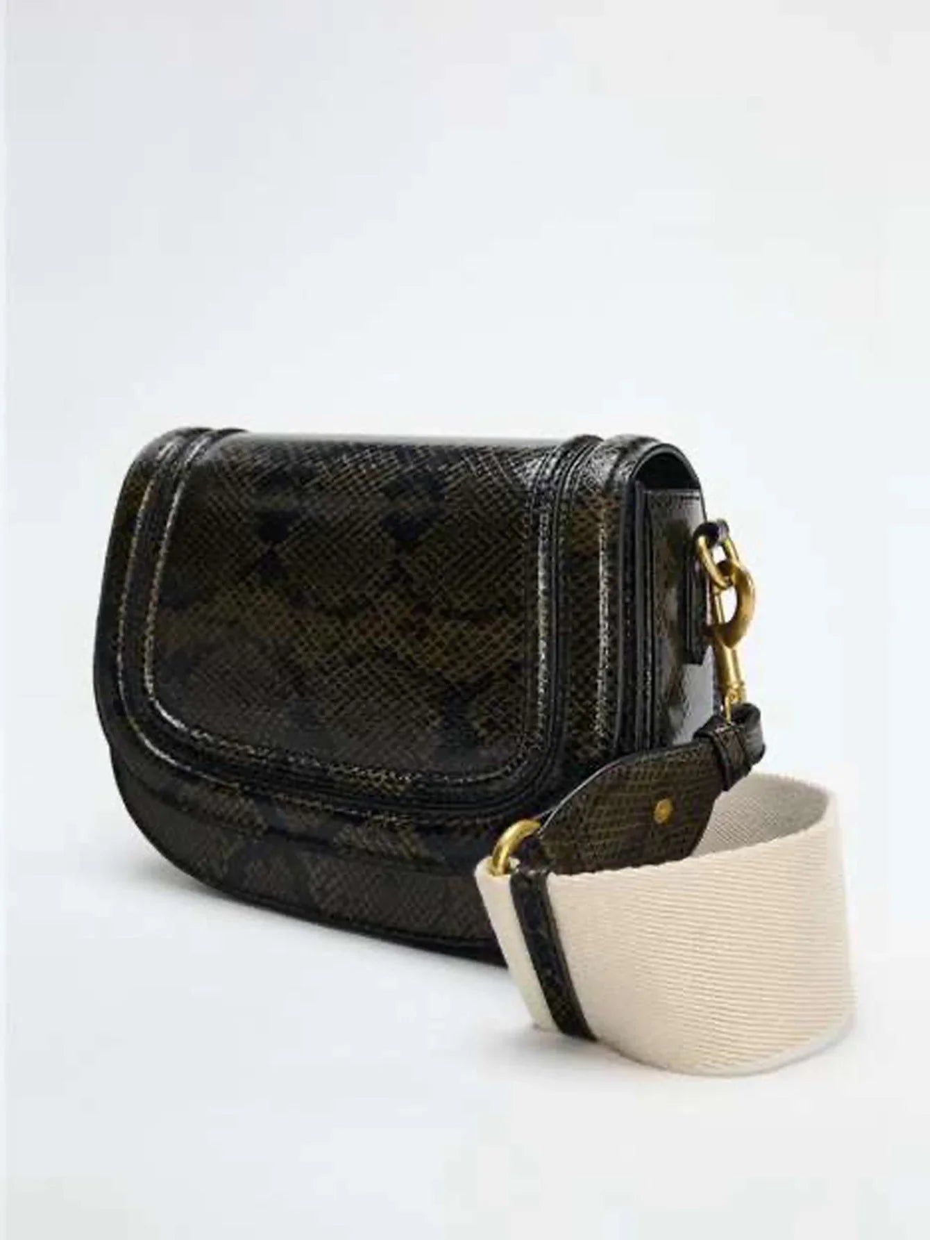Saddle bag, shoulder bag, popular foreign trade bag, 2024 new wide shoulder strap, diagonal cross armpit, cross-border wholesale