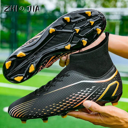 New 33-46 Large Football Boots Children Youth High Quality Football Shoes Outdoor Training Professional Competition Footwear