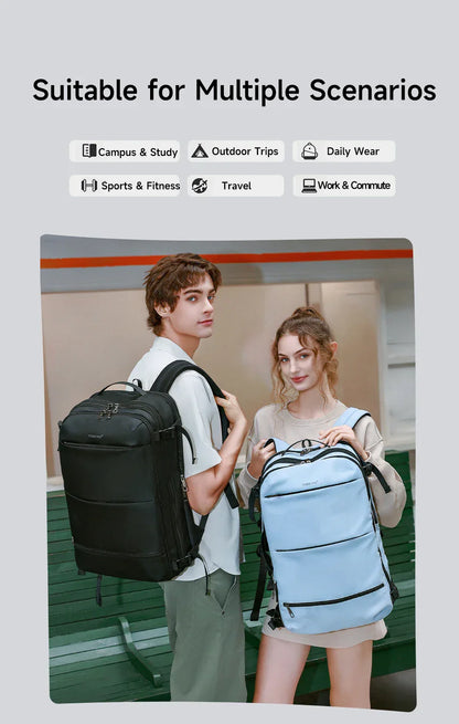 Vacuum Compression Backpacks Men Travel Backpack Expandable USB Bag Large Capacity 17 Laptop Bags For Schoo Cabin Bags