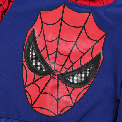 Spider-man Cartoon Children Costume Baby Boy Clothing Set Spring Coat Kid Pant 2pc Clothes Suit Girl Hoodies Sweatshirt Trousers