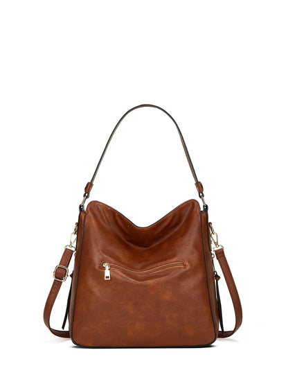Didabear Hobo Bag Leather Women Handbags Female Leisure Shoulder Bags Fashion Purses Vintage Bolsas Large Capacity Tote Bag