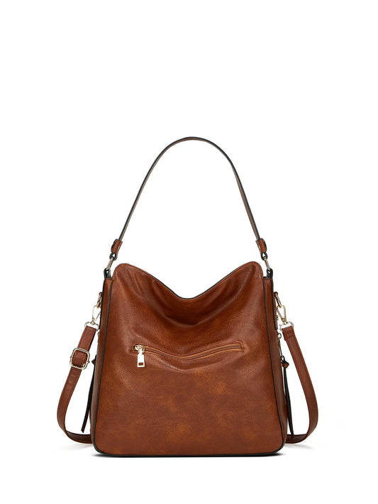 Didabear Hobo Bag Leather Women Handbags Female Leisure Shoulder Bags Fashion Purses Vintage Bolsas Large Capacity Tote Bag