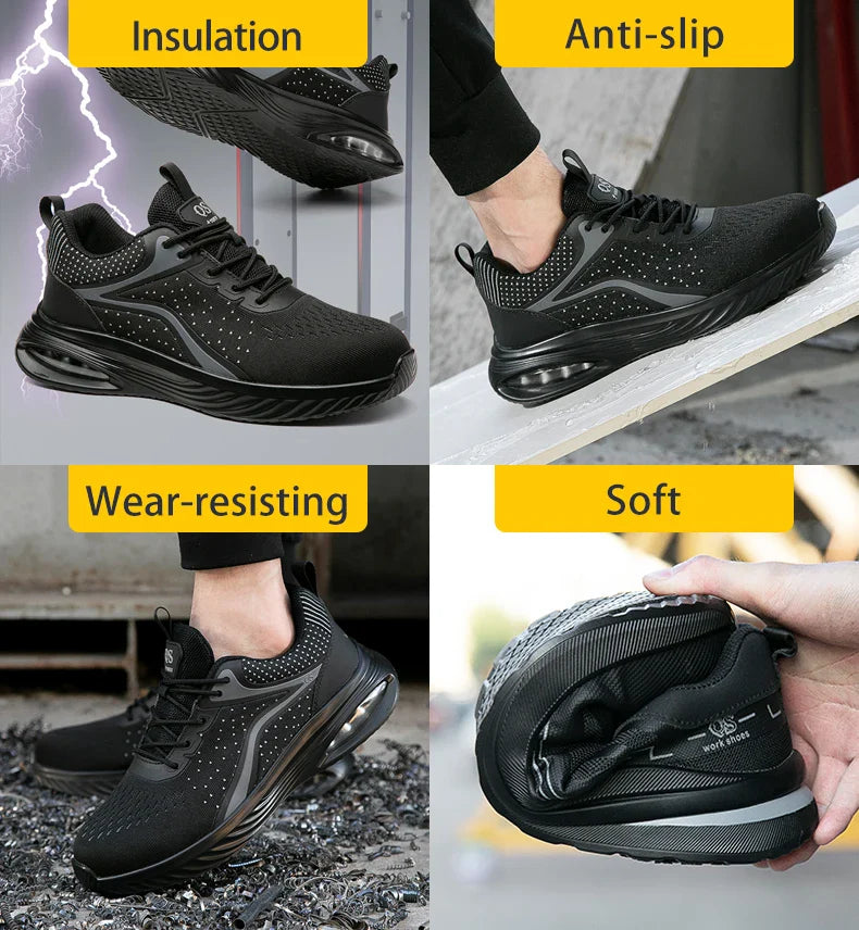 Men's safety shoes, puncture resistant work shoes, women's fashionable safety shoes, protective shoes