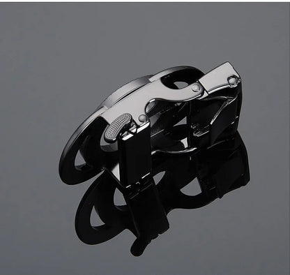 Automatic Buckle Alloy Pants Buckle Men's Letter Series Belt Buckle Belt Accessories Slot Automatic Buckle